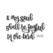 Psalms Joyful Bible Verse Aufkleber (Vorderseite)