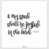 Psalms Joyful Bible Verse Aufkleber (Blatt)