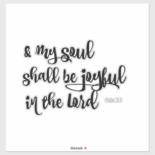 Psalms Joyful Bible Verse Aufkleber (Blatt)