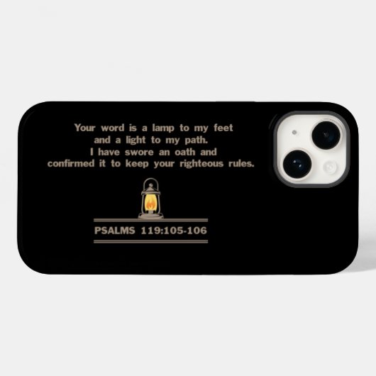 Psalms Phone Case (Rückseite (Horizontal))