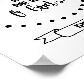 Psalms reine Herz Bibel Versenkalligrafie Poster (Ecke)