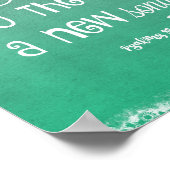 Psalms Sing Bible Verse Poster (Ecke)