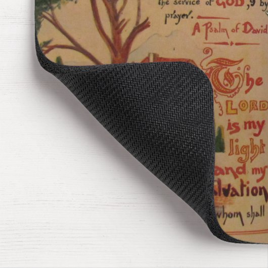 PSALMS XXVII MOUSEPAD (Ecke)
