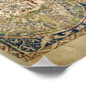 Psalter World Map (13. Jahrhundert) Poster (Ecke)
