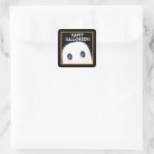 Pseudo-Ghost-Sticker Quadratischer Aufkleber (Tasche)