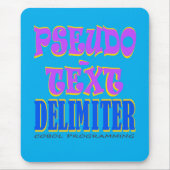 Pseudo-Text-Trennzeichen in der Cobol-Programmieru Mousepad (Vorne)