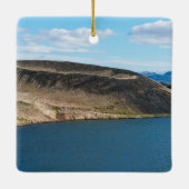 Pseudokrater im See Myvatn - Island Keramikornament (Rückseite)