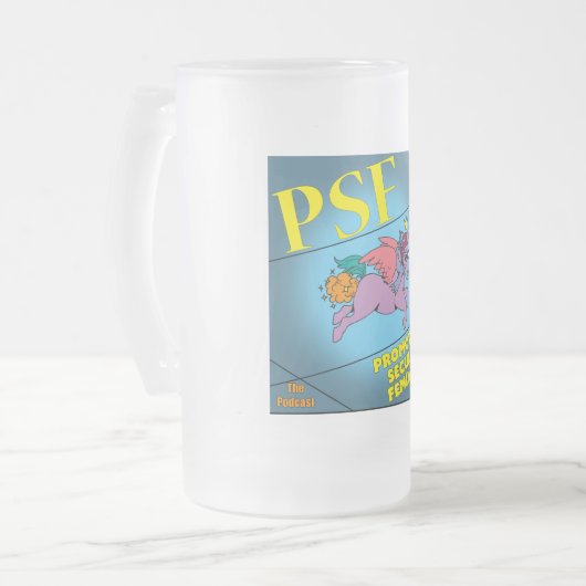 PSF mattierte Tasse (Vorderseite Links)