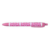 PSG Dots Pinched Tile, Pink Trim Pen, Black Ink Kugelschreiber (Unterseite)