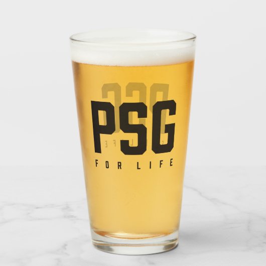PSG Fürs Leben Glas (Rückseite (gefüllt))
