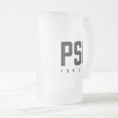 PSG Fürs Leben Mattglas Bierglas (VorderseiteRechts)