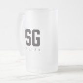 PSG Fürs Leben Mattglas Bierglas (Vorderseite Links)