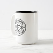 PSGC-Logo-Tasse Zweifarbige Tasse (Vorderseite Links)