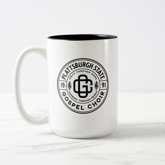 PSGC-Logo-Tasse Zweifarbige Tasse (Links)