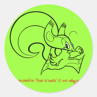 Psi-Eichhörnchenaufkleber 2 Runder Aufkleber