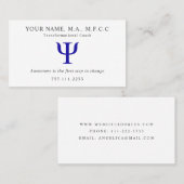 Psi-Symbol-Visitenkarte Visitenkarte (Vorne/Hinten)