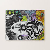 Psicodelic Pop-Frauen-Puzzlespiel Puzzle (Horizontal)