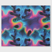 Psicodélico con Ondas de Colores Vibrantes Geschenkpapier (Flach)