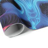 Psicodélico con Ondas de Colores Vibrantes Geschenkpapier (Rolleneckpunkt)