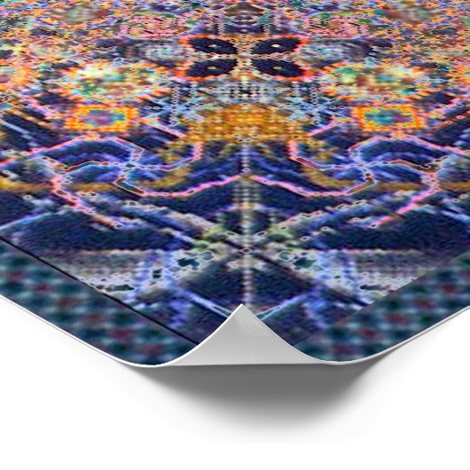 Psidereal Centerpeace Matrix Psychedelic Poster (Ecke)