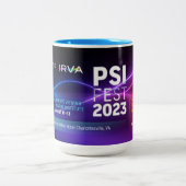 PsiFest IRVA Konferenz-Tasse Zweifarbige Tasse (Mittel)