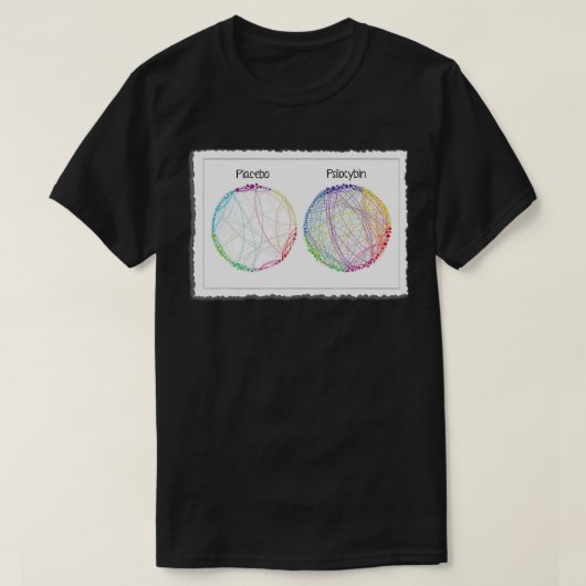 Psilocybin Brain Scan Image Psychedelic Science T-Shirt (Design vorne)
