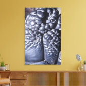 Psilomelane, ein Erz aus Manganese, Michigan, USA Leinwanddruck (Insitu (Wohnzimmer))