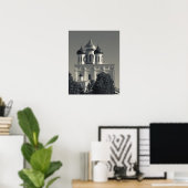 Pskov Kreml und Dreifaltigkeitskirche Poster (Heimbüro)