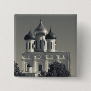 Pskow Kreml und Dreifaltigkeitskathedrale Button
