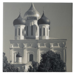 Pskow Kreml und Dreifaltigkeitskathedrale Fliese