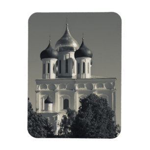 Pskow Kreml und Dreifaltigkeitskathedrale Magnet