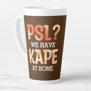 PSL vs. Kape Filipino Herbstkaffee Spaß Milchtasse