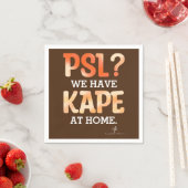 PSL vs. Kape Filipino Herbstkaffee Spaß Serviette (Beispiel)