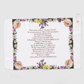 PSLAM-11ת Der Herr ist in seinem heiligen Tempel, Golfhandtuch (Horizontal)