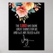 Pslam 126:3 Lord has done Poster (Vorne)