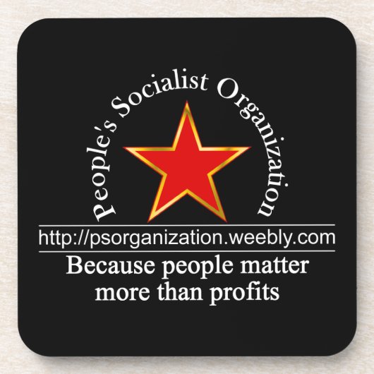 PSO URL-Logoschwarzes 2 Untersetzer (Vorderseite)