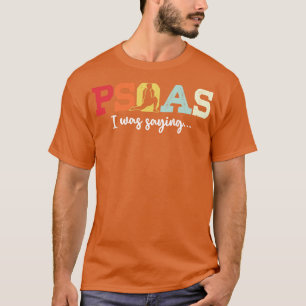 Psoas-Sagen-Übungsübung Becken-Yoga-Haltung T-Shirt