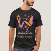 Psoriasis Awareness Butterfly Support Lavender & O T-Shirt (Vorderseite)