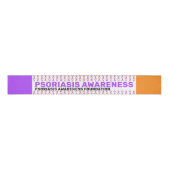 Psoriasis Awareness Pattern Ribbon Ripsband (Vorderseite)