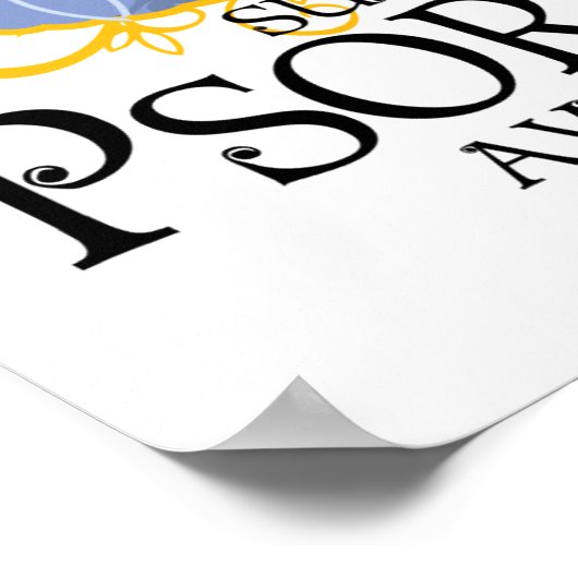 Psoriasis Butterfly Poster (Ecke)