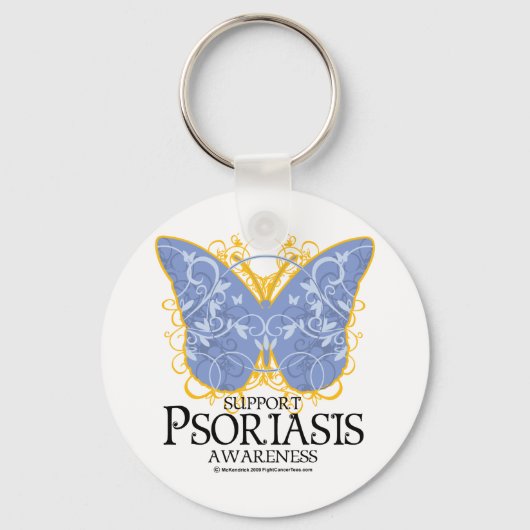 Psoriasis Butterfly Schlüsselanhänger (Vorderseite)