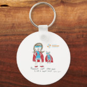 "Psoriasis kann mich nicht aufhalten" Schlüsselanhänger (Vorderseite)