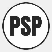 PSP - Palm Springs Klassischer Rundaufkleber Runder Aufkleber (Vorderseite)