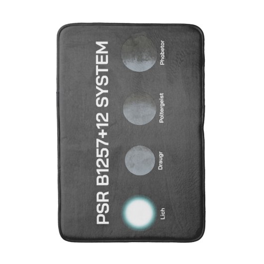 PSR B1257+12-System Badematte (Vorderseite Vertikal)