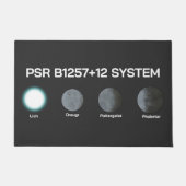 PSR B1257+12-System Fußmatte (Vorderseite)