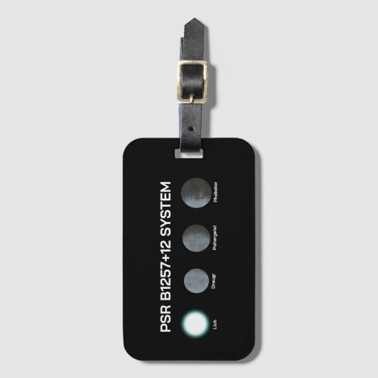 PSR B1257+12-System Gepäckanhänger (Vorderseite Vertikal)