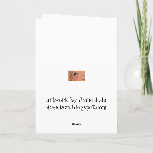 Pssst..., ...will ein Geheimnis wissen? Karte (Rückseite)