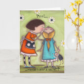 Pssst..., ...will ein Geheimnis wissen? Karte (Gelbe Blume)