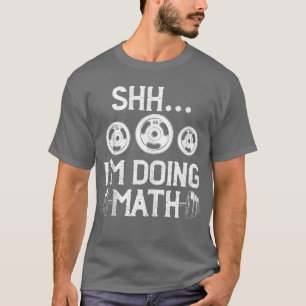 Psst, ich mache Mathe Lustig Fitness Gym Gewichte T-Shirt