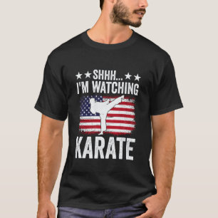 Psst, ich schaue mir lustige Karate-Kampfsportarte T-Shirt